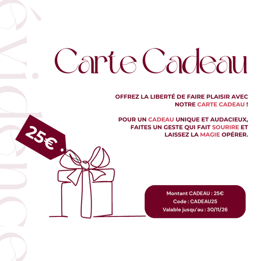 Carte CADEAU ÉVIDENCE | Bijoux d’exception ÉVIDENCE - LOOKS GOOD ON YOU
