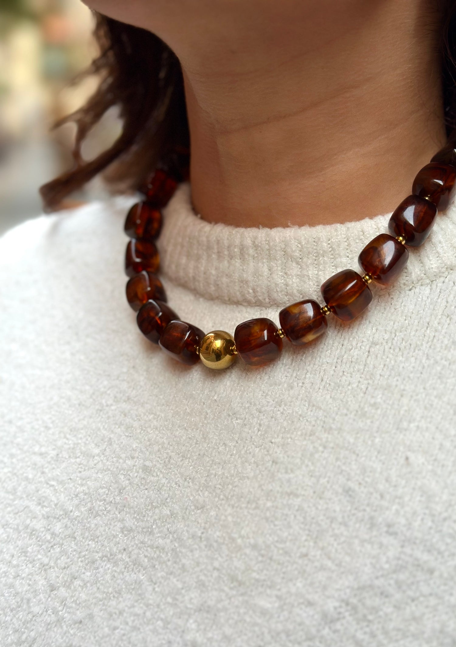 Collier AMBRE ÉVIDENCE ÉVIDENCE - LOOKS GOOD ON YOU